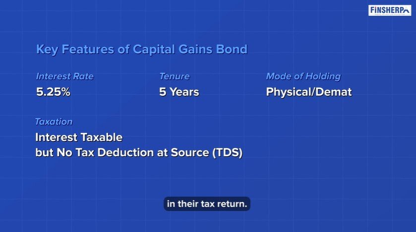 Smart Ways to Use Property Sale Money - Key Features Of Capital Gain Bonds - Finsherpa